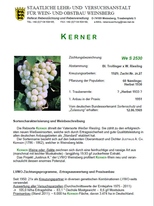 Kerner - Rebschule Müller